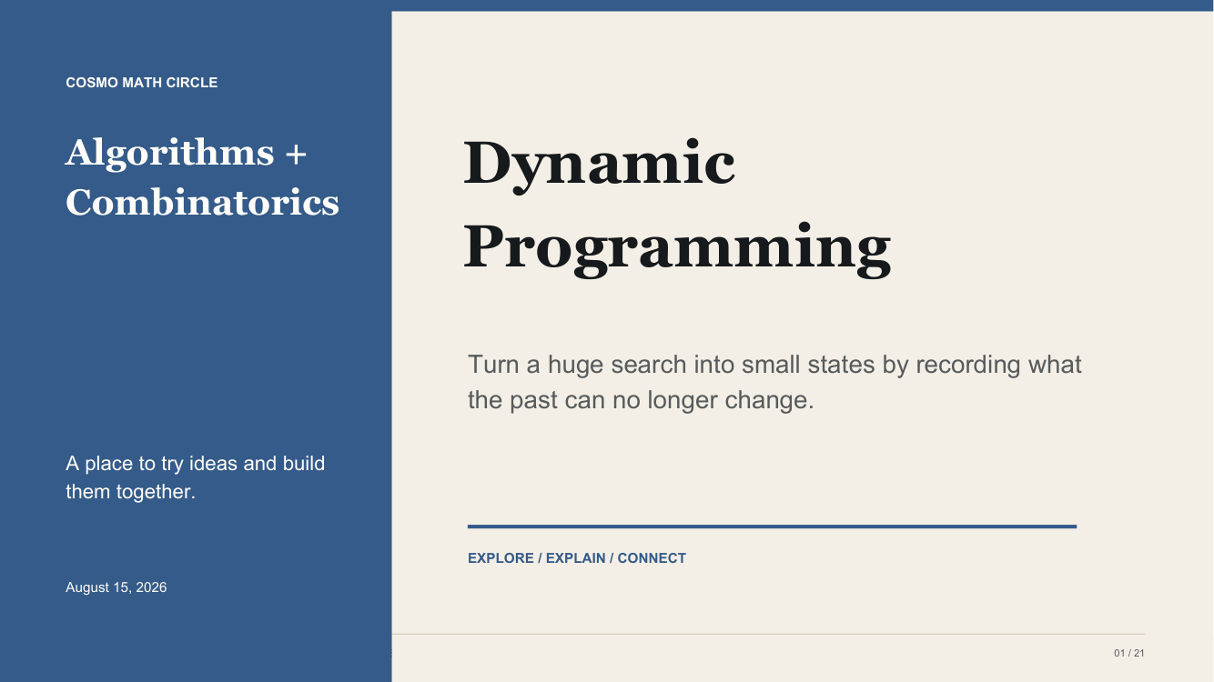 Dynamic Programming teaching deck cover